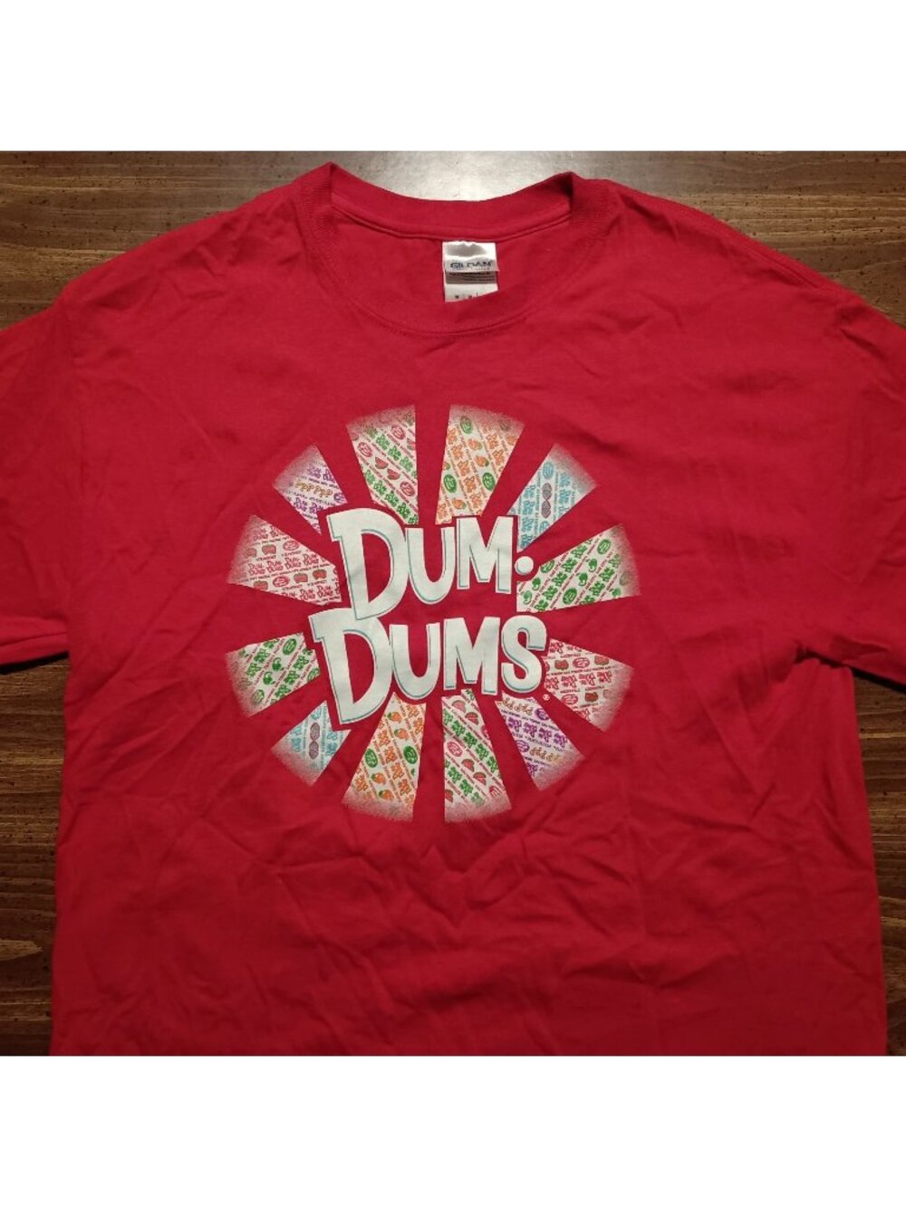 Dum-Dums T-shirt - Medium // Candy Lollipop Brand Logo Tee Shirt Funny